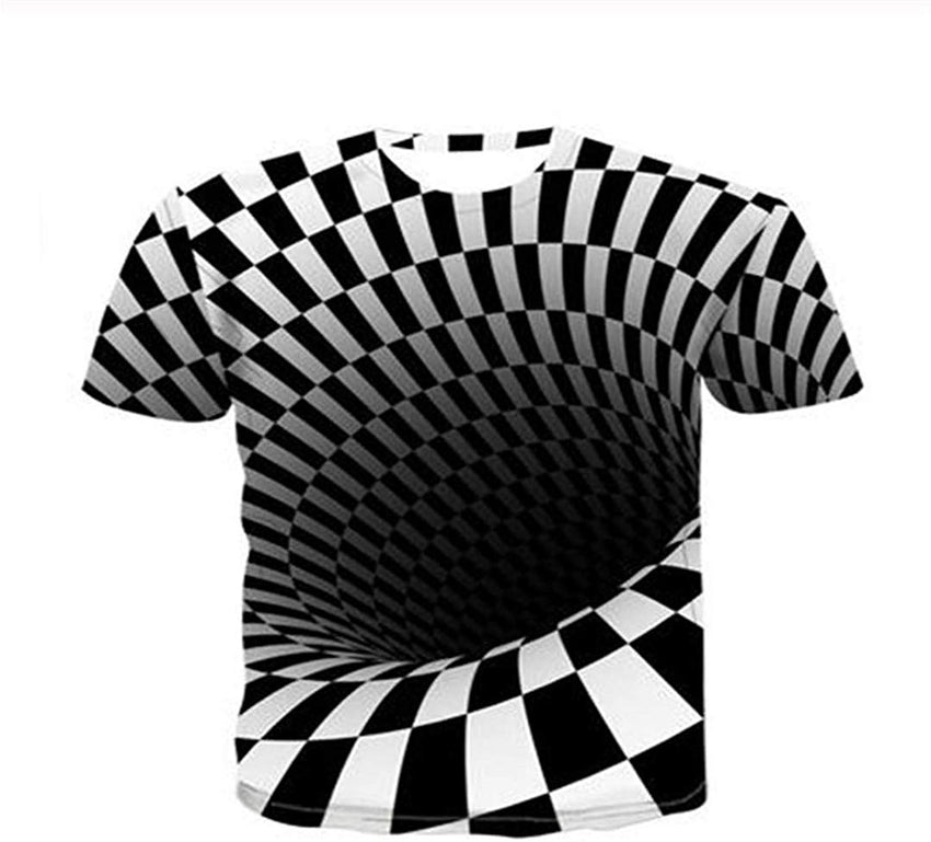 Men's T Shirt Casual Short Sleeve 0 Collar Fashion Fun Print 3D T Shirt Dz 014