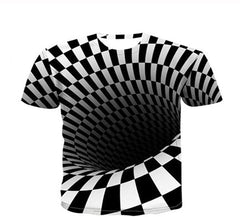 Men's T Shirt Casual Short Sleeve 0 Collar Fashion Fun Print 3D T Shirt Dz 014
