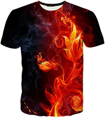 Unisex 3D Printed Short Sleeve Top T Shirts Red8
