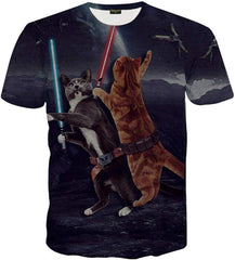 Unisex 3D Creative Cat Printed Short Sleeve T Shirts Al067 65