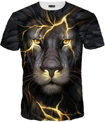 Unisex Men Women Casual 3D Printed Short Sleeves Couple T Shirt Tee LYT091 Lyt120 black