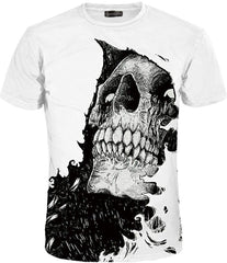 Unisex Men Women Realistic 3D Digital Print Couples Short Sleeve T Shirts Casual Tees LYT091 Lyt093 white