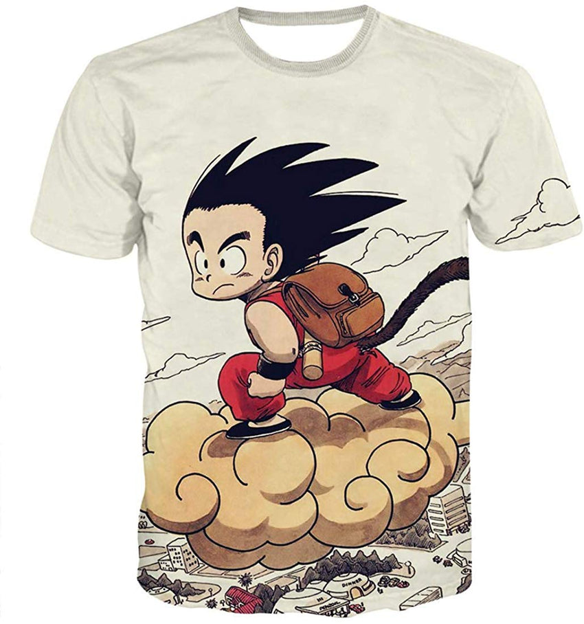 Unisex 3D Dragon Ball Goku Short Sleeve T Shirts Creative 3D Print Anime Tees Color 9