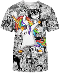 Ahegao Printed T Shirt 3D Printed Short Sleeve Venom Unisex Db 05 dx
