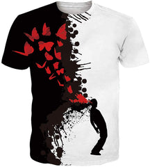 Unisex Short Sleeve T Shirts 3D Novelty Print Casual Funny Graphic Tees S 3XL A3 Halloween blood 1