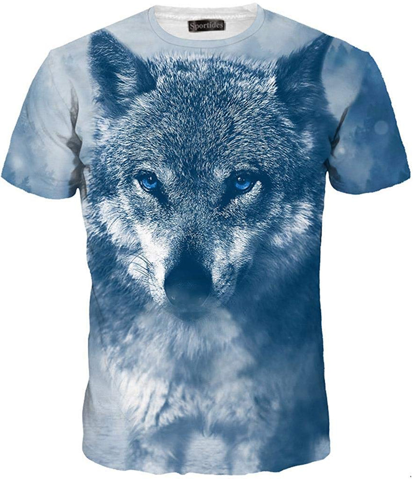 Unisex Men Women Casual 3D Printed Short Sleeves Couple T Shirt Tee LYT001 Lyt030 blue