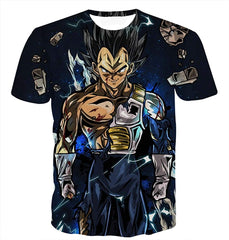 Unisex 3D Dragon Ball Goku Short Sleeve T Shirts Creative 3D Print Anime Tees Color 5