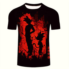 Men Dragon Ball 3D Print Short Sleeve Pullover Regular Fit T Shirt Color 31