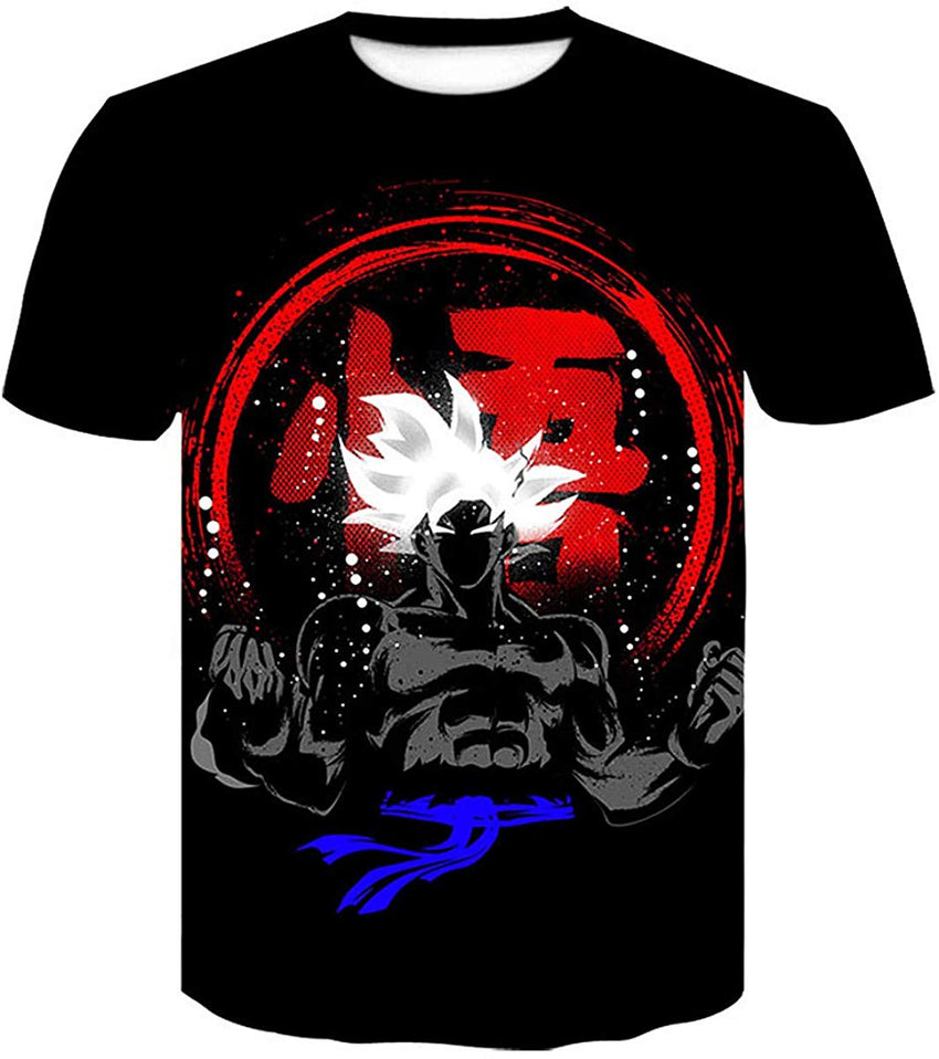 Men Dragon Ball 3D Print Short Sleeve Pullover Regular Fit T Shirt Color 26