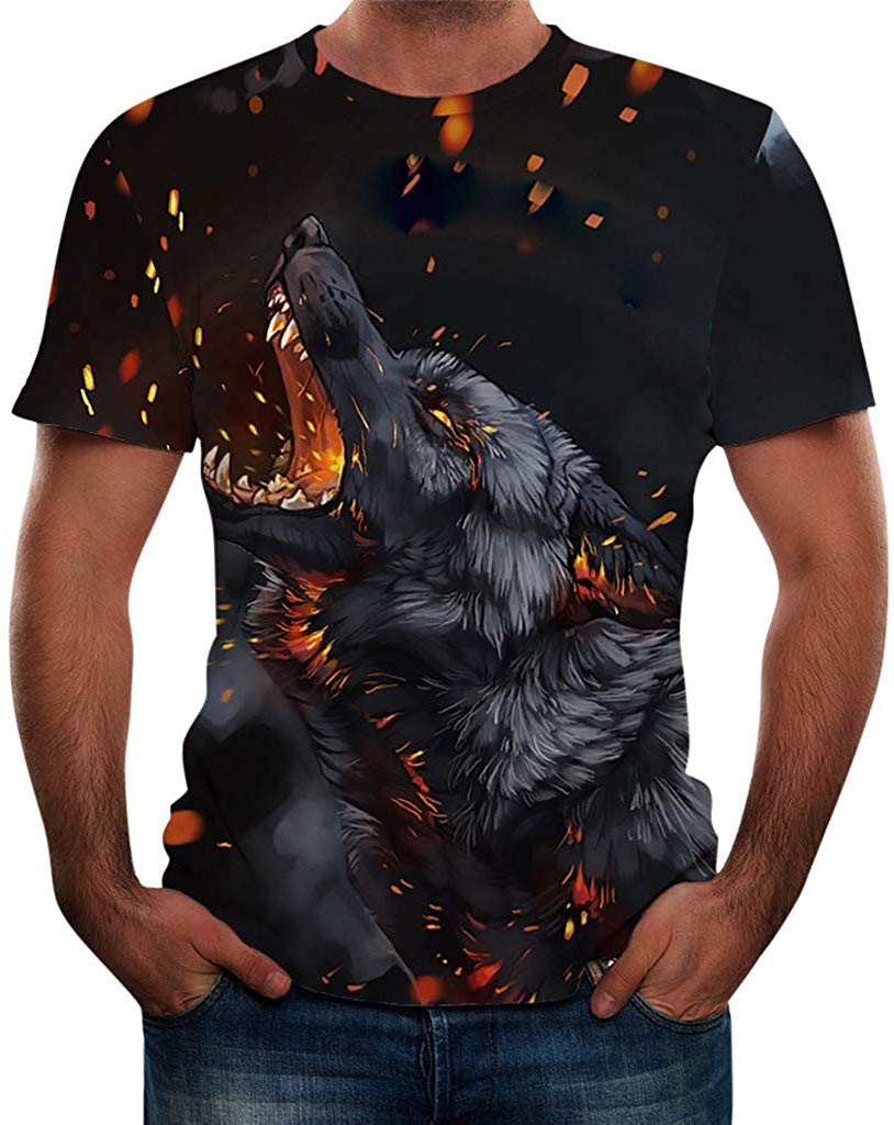 Men Summer New Full 3D Printed T Shirt Plus Size S 3XL Cool Printing Top Blouse Pink