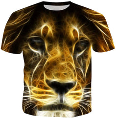 Unisex Casual Cool 3D T Shirts Summer Fashion Shirts Lion 6