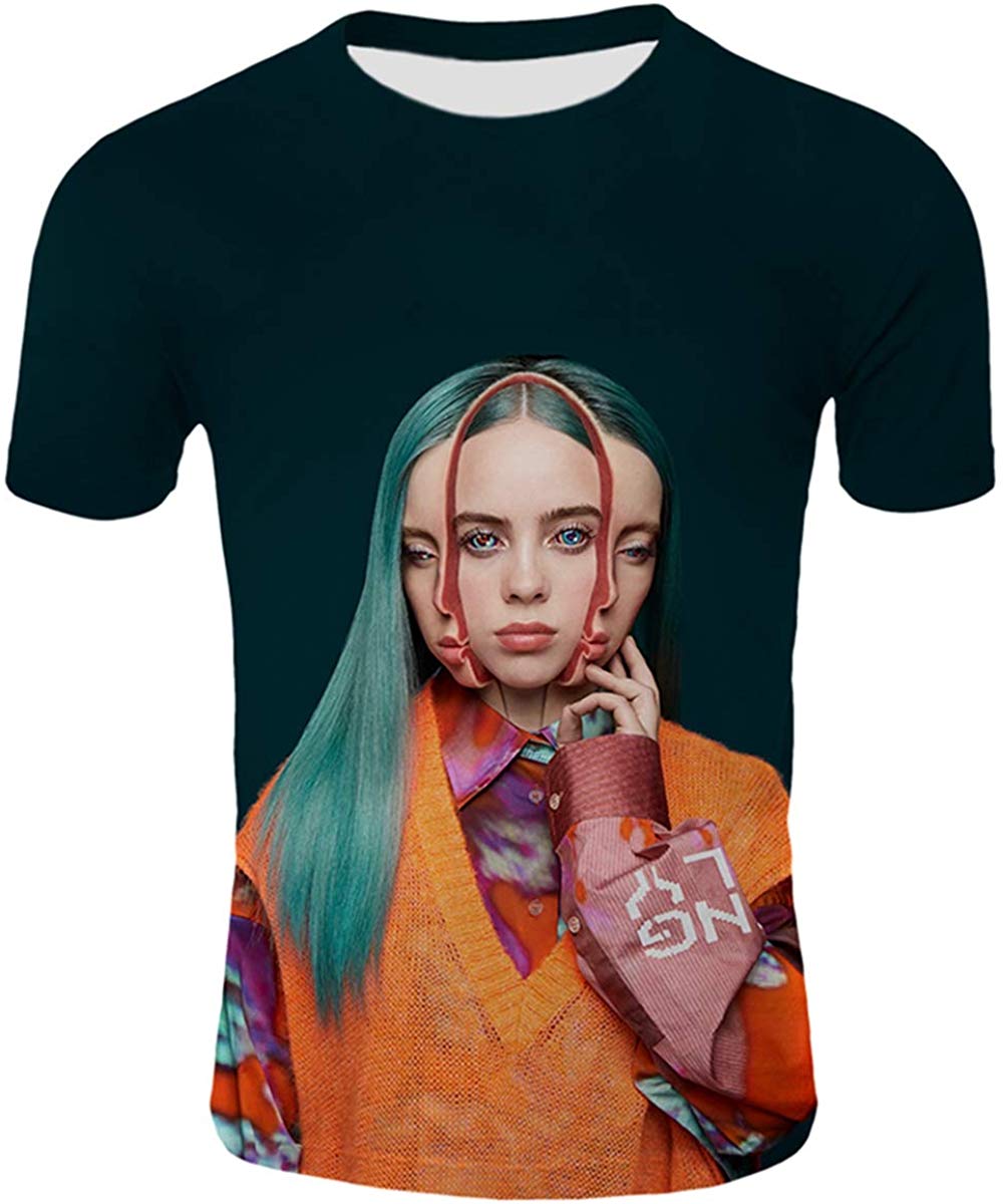 Womens 3D Printed T Shirt Casual Tees for Music Fans Be 3