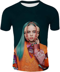 Womens 3D Printed T Shirt Casual Tees for Music Fans Be 3