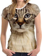Women's Short Sleeve Tee Shirt Flexible Elastic O Neck Slim Fit Casual Tops Cat 1
