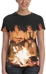 Needtobreathe Women's T Shirts 3D Print Short Sleeve Stylish Tops Tee Black