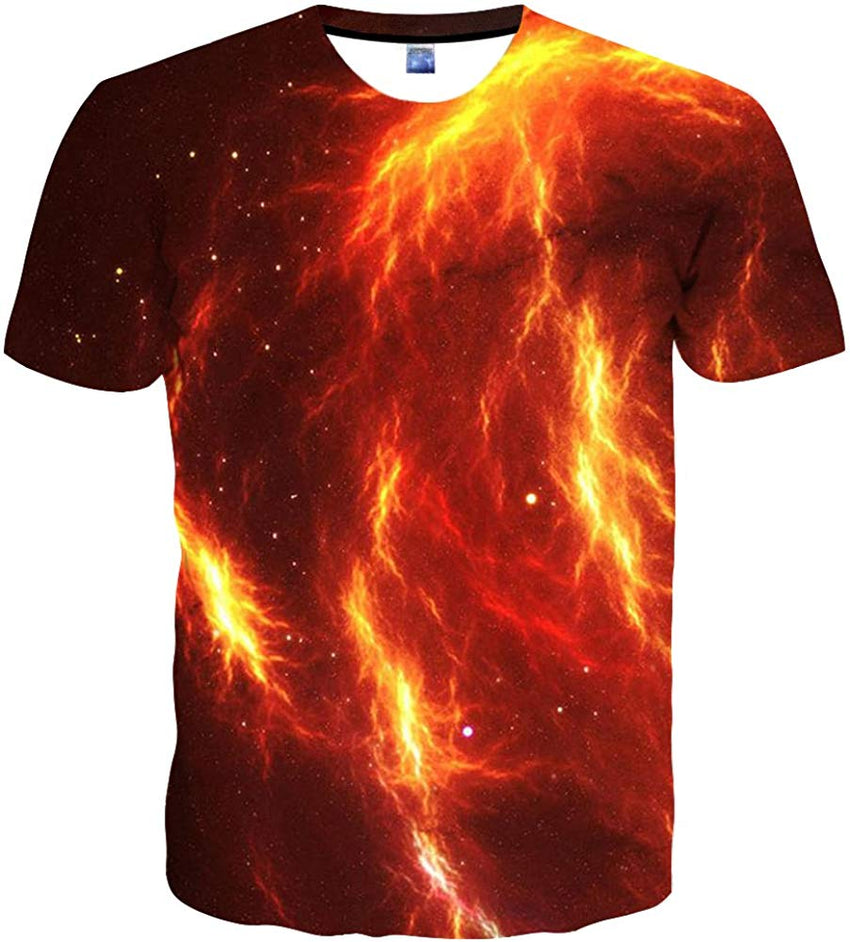 Unisex 3D Printed Short Sleeve Top T Shirts Red22