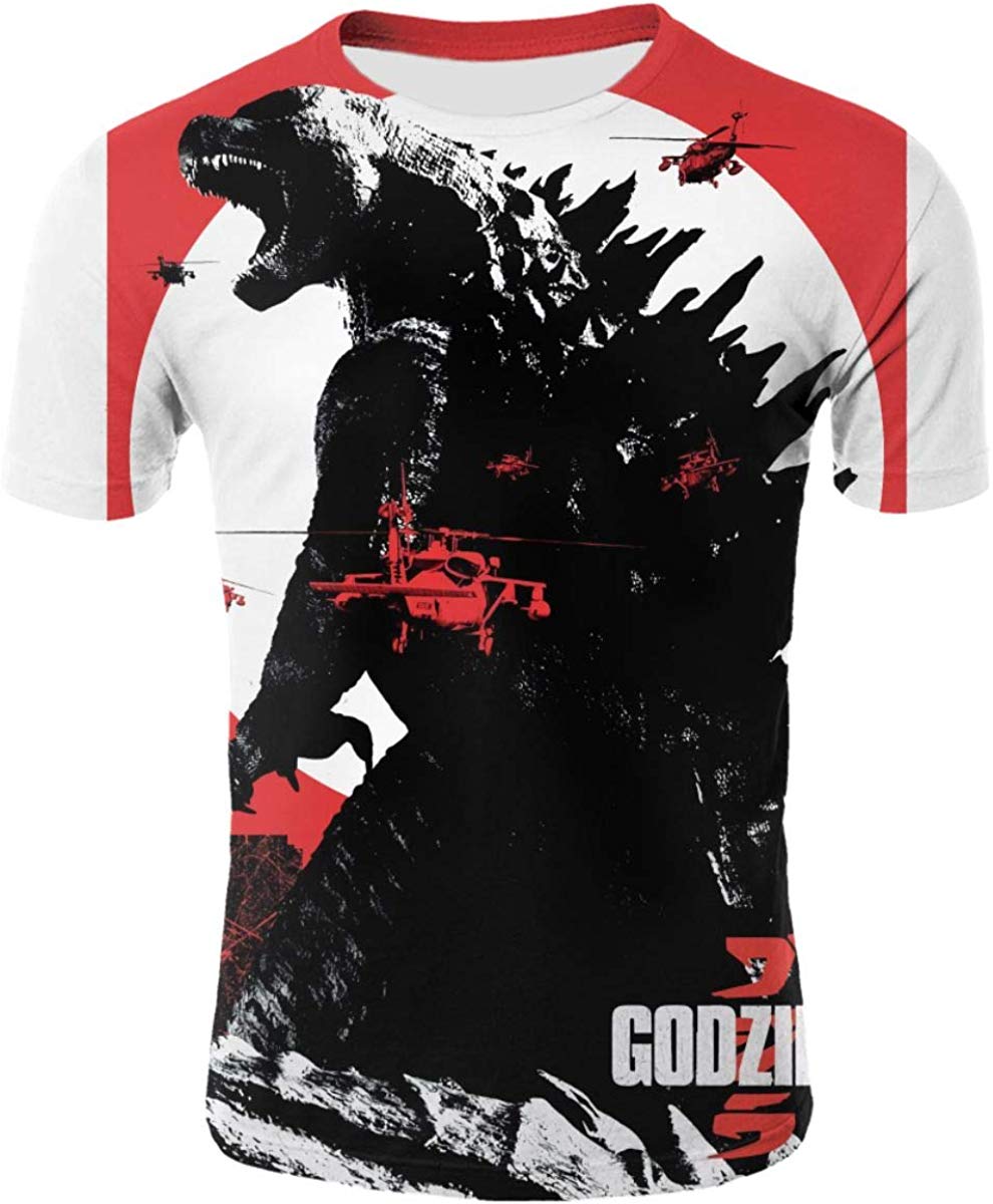 God Zilla 2 King Of The Monsters Mens Boys Girls 3D Printed s Tshirts Godz20