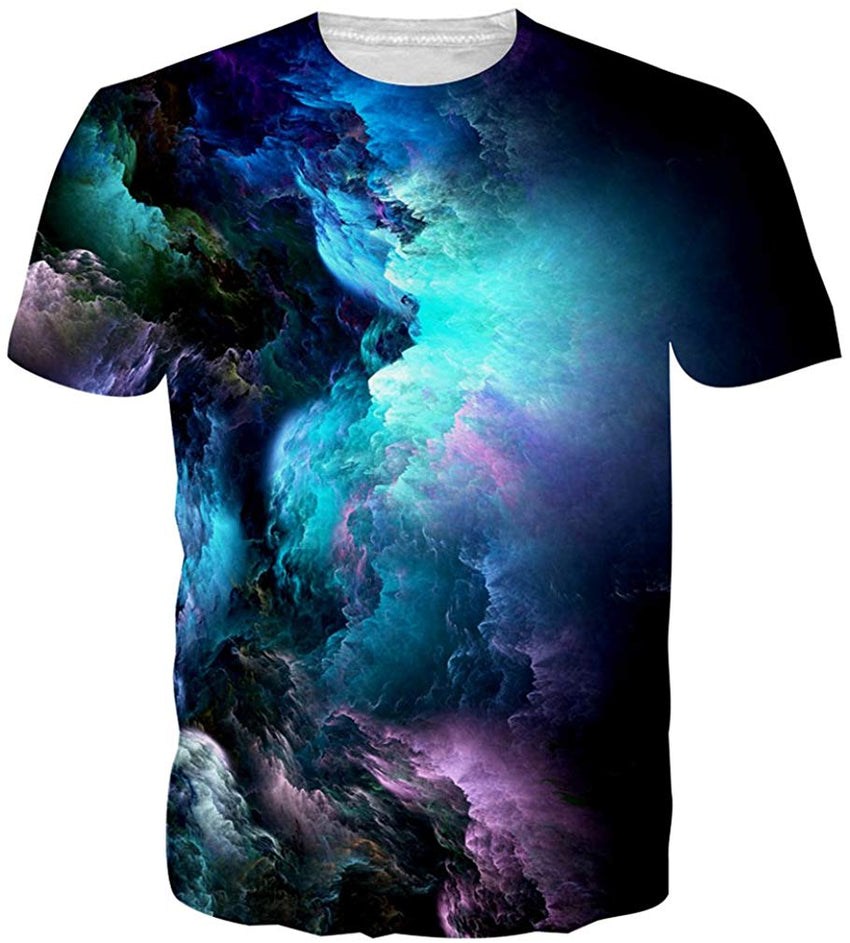 Men Casual Shirts Sexy Women Printing 3D T Shirt Dark Blue