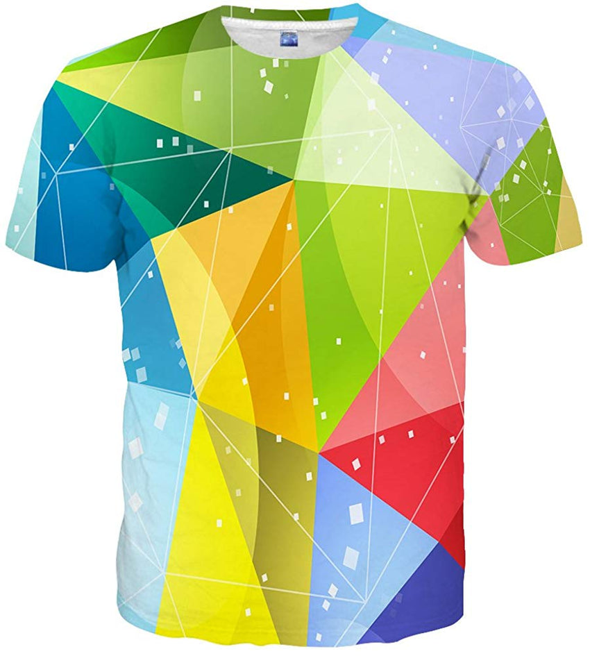 Mens Womens Graphic T Shirts Unisex 3D Printed Short Sleeve Shirts Tops Style 36