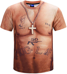 Unisex Casual All Over 3D Print Oversize T Shirt Y1796 65