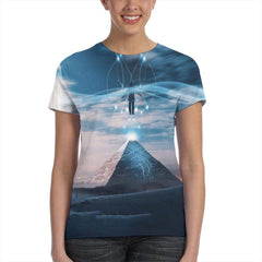 Chris Brown Indigo Women's 3D Printed T Shirts Black4