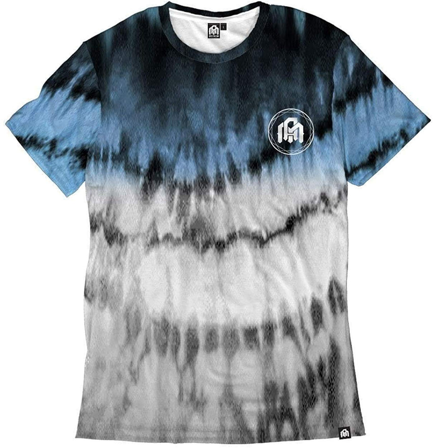 Men's Casual Short Sleeve Vibrant Tee Shirts Blue Tides