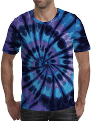 Unisex 3D Printed Tie Dye Creative Funny Summer Casual Short Sleeve T Shirts Tees T03758