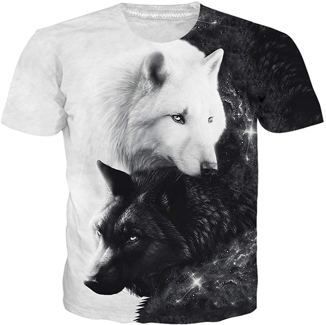 Unisex T Shirts 3D Printed Cool Graphic Tees Funny Casual Short Sleeve Tops M XXL Wolf 3