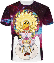 Men's 3D Print T Shirt Animal Adult Funny Novelty T Shirt Young Men Tee Short Sleeve Crew Neck Elephant