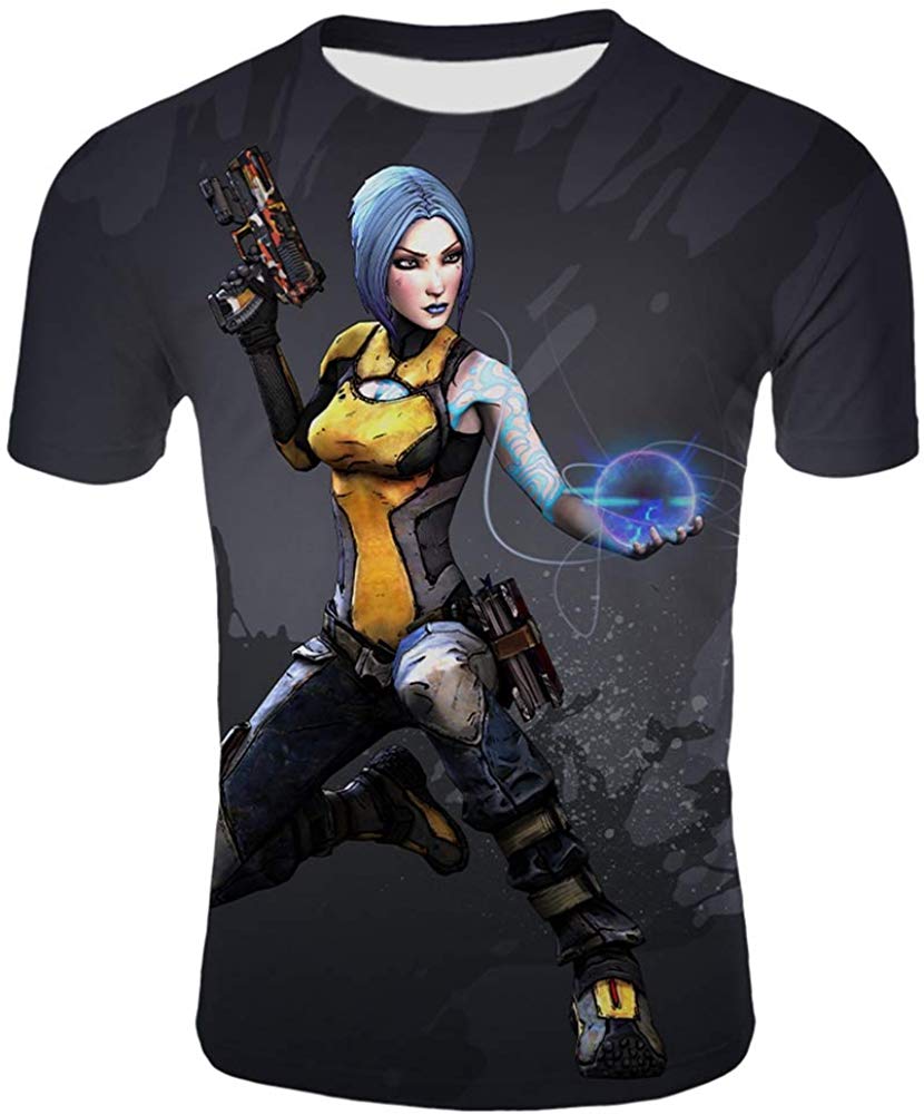 Men's Gaming Graphic 3D Printed Game Souvenir Short Sleeve T Shirt Tops Tees. Style 15