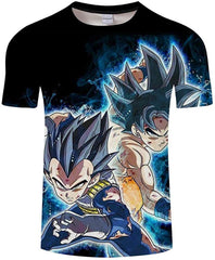 Goku Vegeta DBZ Dragon Ball Super Saiyan Shirt for Men Kid Adult Teen,Last Anime 3D Print Short Sleeve T Shirt Goku&vegeta 1