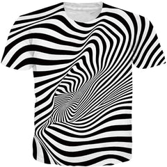 Men Women 3D Novelty Graphic T Shirts Short Sleeve Crewneck Tie Dye Tee Tops for Casual Novelty