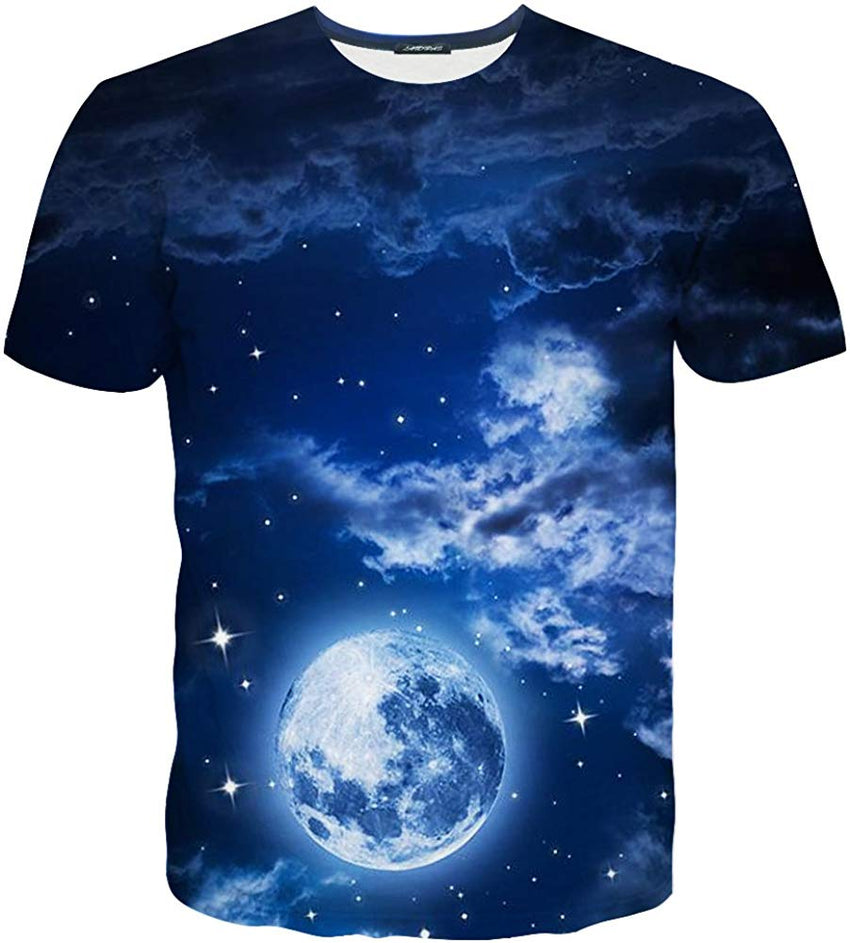 Unisex Casual 3D Printed T Shirts Short Sleeve Tops Tees Style 6