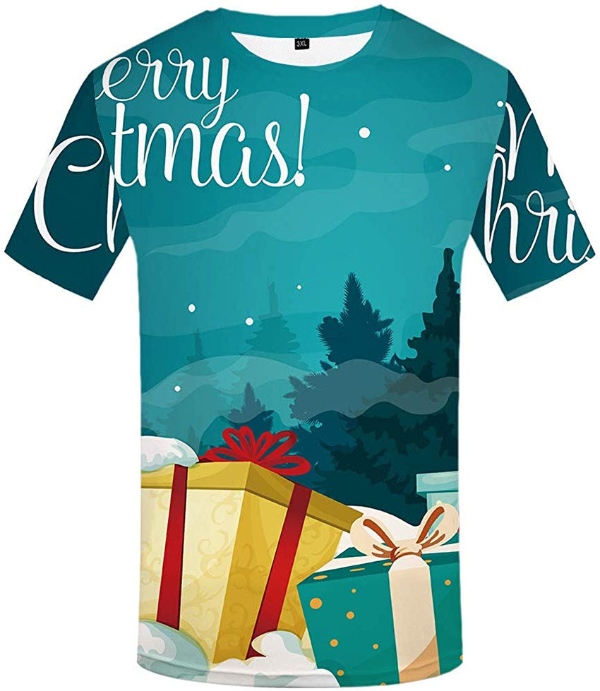 Unisex 3D Printing Graphics Wolf Shirt for Men Animal T Shirt Skull Shirts Christmas Tshirt