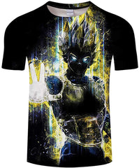 Goku Vegeta DBZ Dragon Ball Super Saiyan Shirt for Men Kid Adult Teen,Last Anime 3D Print Short Sleeve T Shirt Vegeta 4