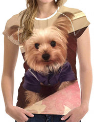 Unisex 3D Printed T Shirt Yorkshire Terrier Dog Printed Short Sleeve Tee Shirts H11270bv