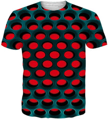 Unisex 3D Printed Summer Casual Short Sleeve T Shirts Top Tees S XXL Ahoneycomb