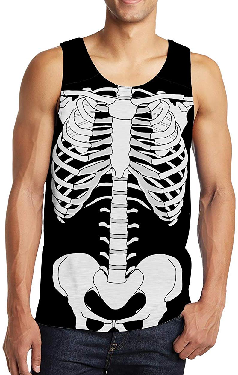 Unisex Casual 3D Print Animal Short Sleeve T Shirt Graphic Tees Skeleton