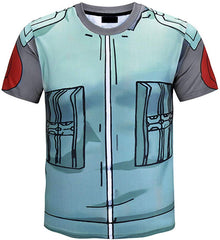 Men Naruto 3D Print Short Sleeve Pullover Regular Fit T Shirt Color 8