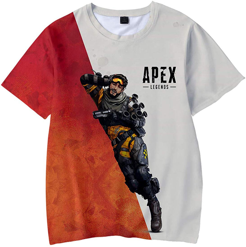 Fashion Apex T Shirt 3D Printed Game Topic Apex Legends Shirt for Men Women Teen A Mirage