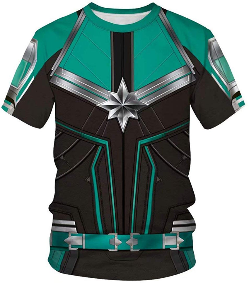 Womens Mens Superhero T Shirts Endgame Quantum Realm Costume Shirt Tops Color E