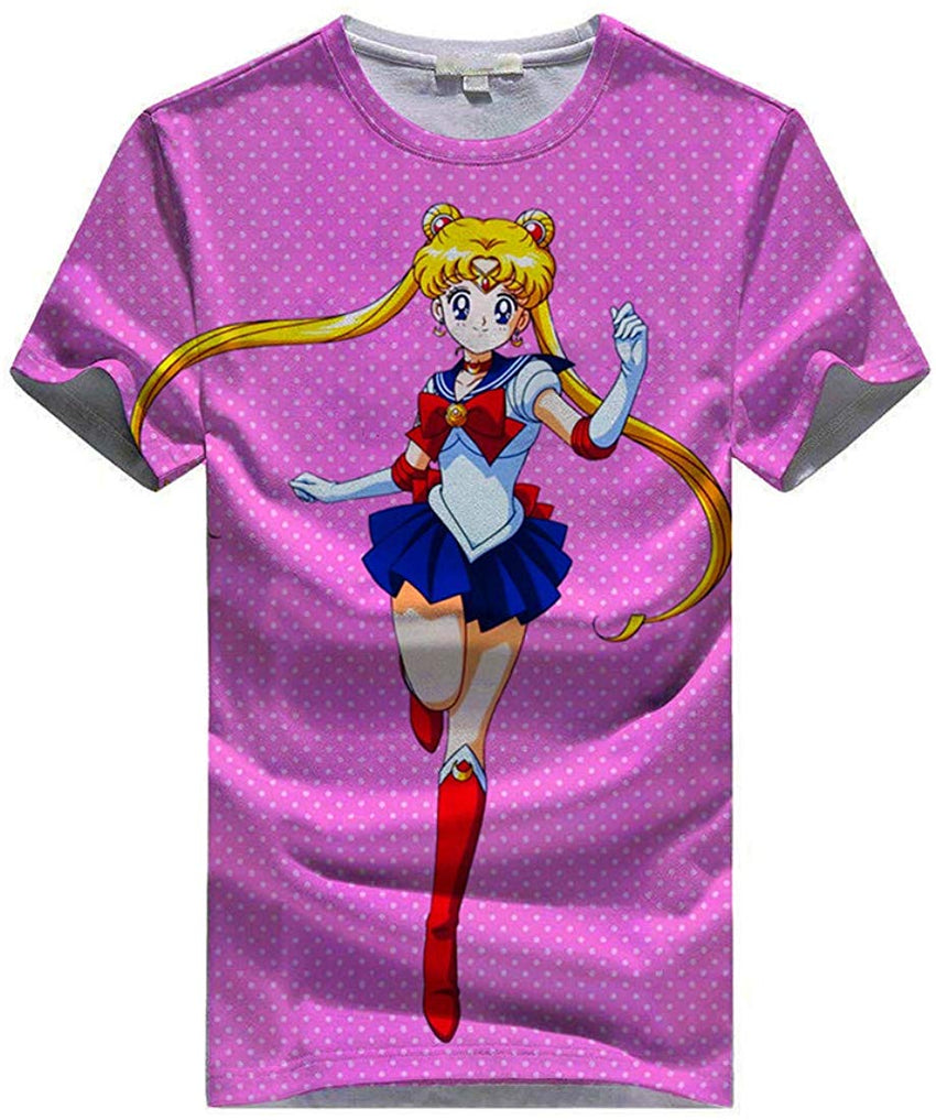 Women Sailor Moon 3D Graphic T Shirt Casual Top Sailor Moon1