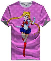 Women Sailor Moon 3D Graphic T Shirt Casual Top Sailor Moon1