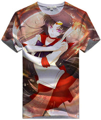 Women Sailor Moon 3D Graphic T Shirt Casual Top Sailor Mars4