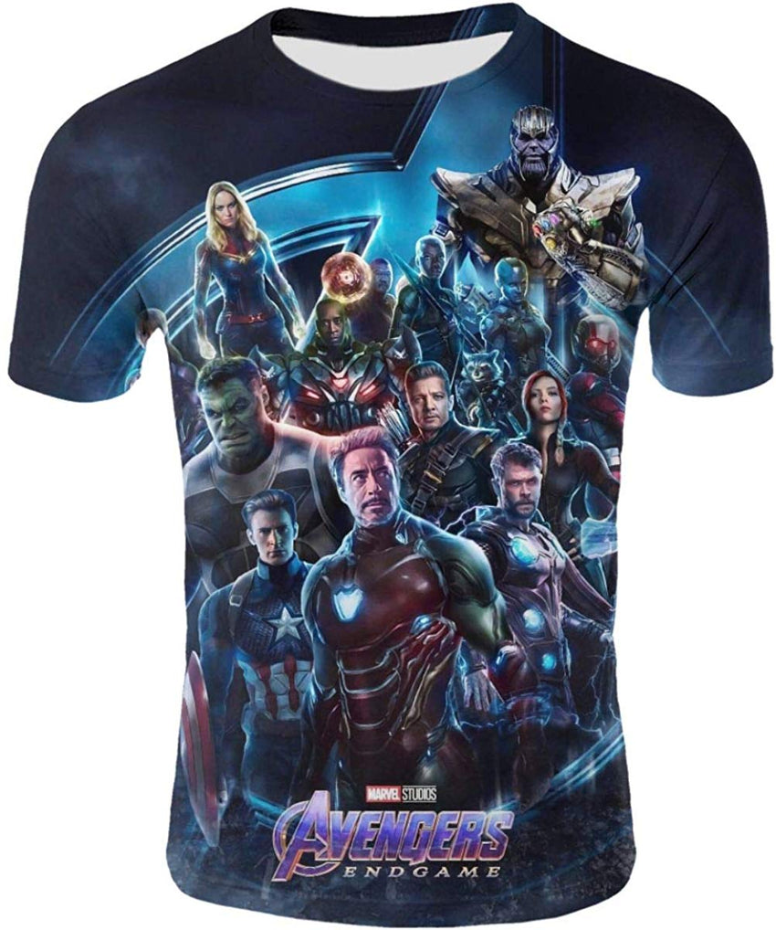 Mens 3D Avenger's Endgame Commemorate T Shirt Avstee26