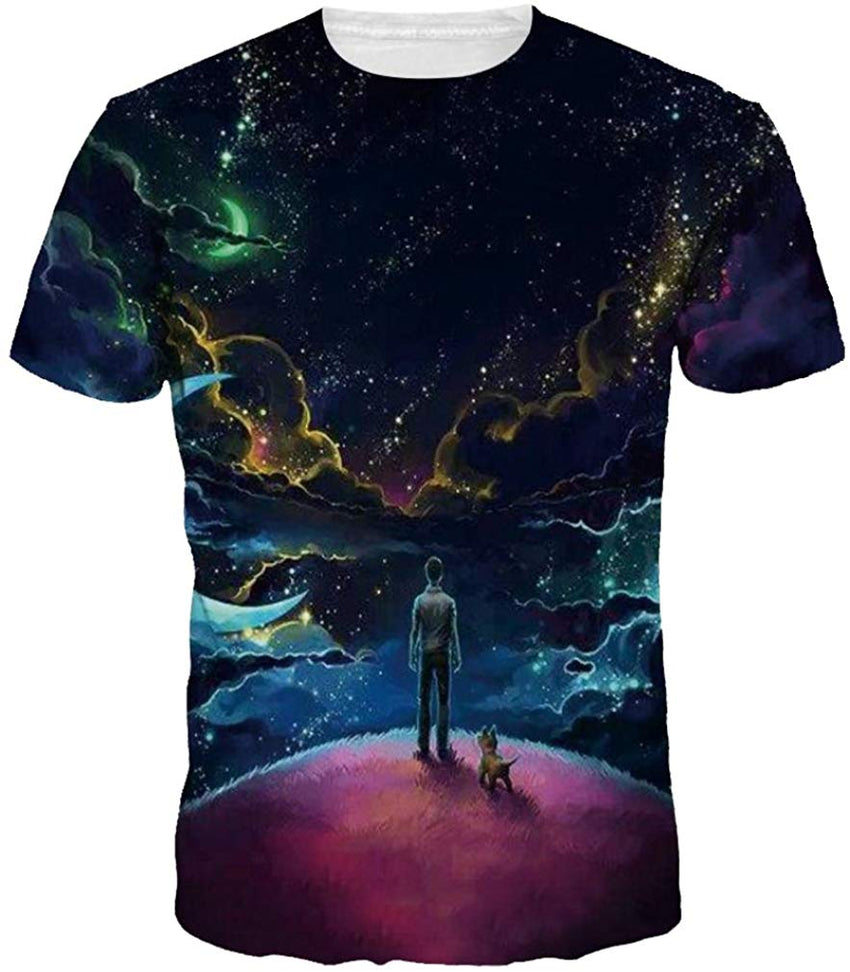 Men Casual Shirts Sexy Women Printing 3D T Shirt People Dog