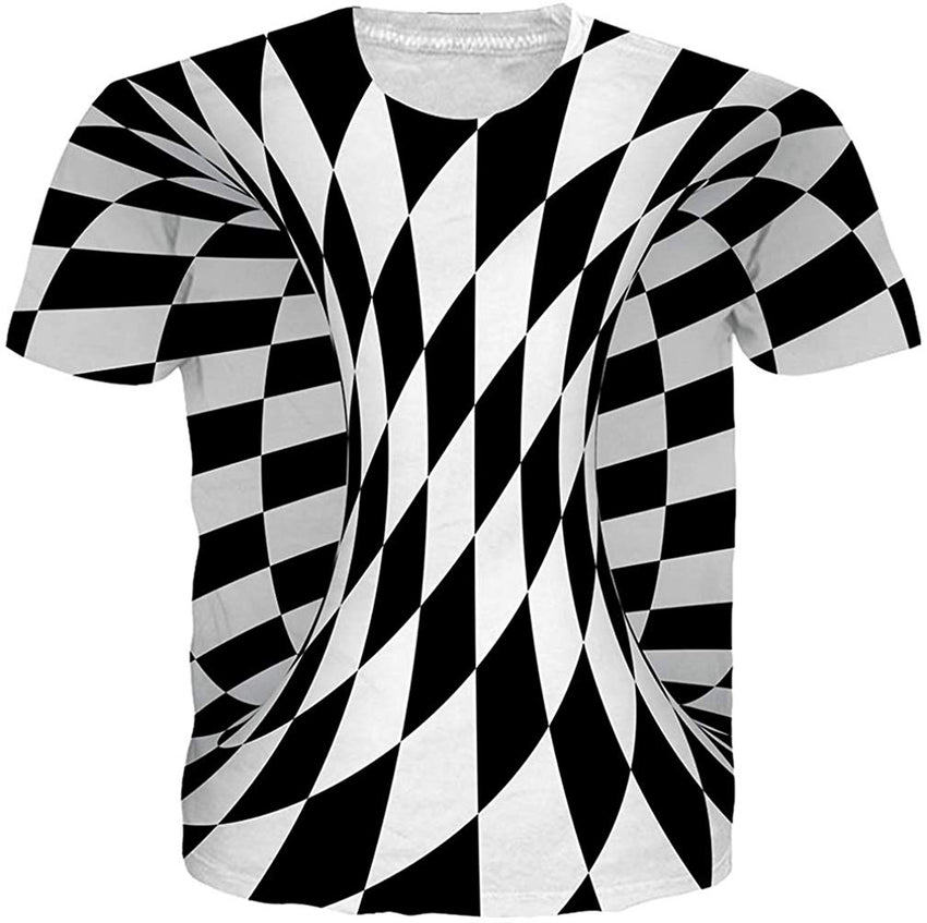 Unisex 3D Printed Funny T Shirts Casual Cool Summer Short Sleeve Tees 2019 Swirl 2