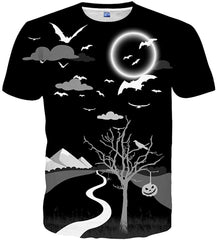 Unisex 3D Printed Short Sleeve Top T Shirts Black40