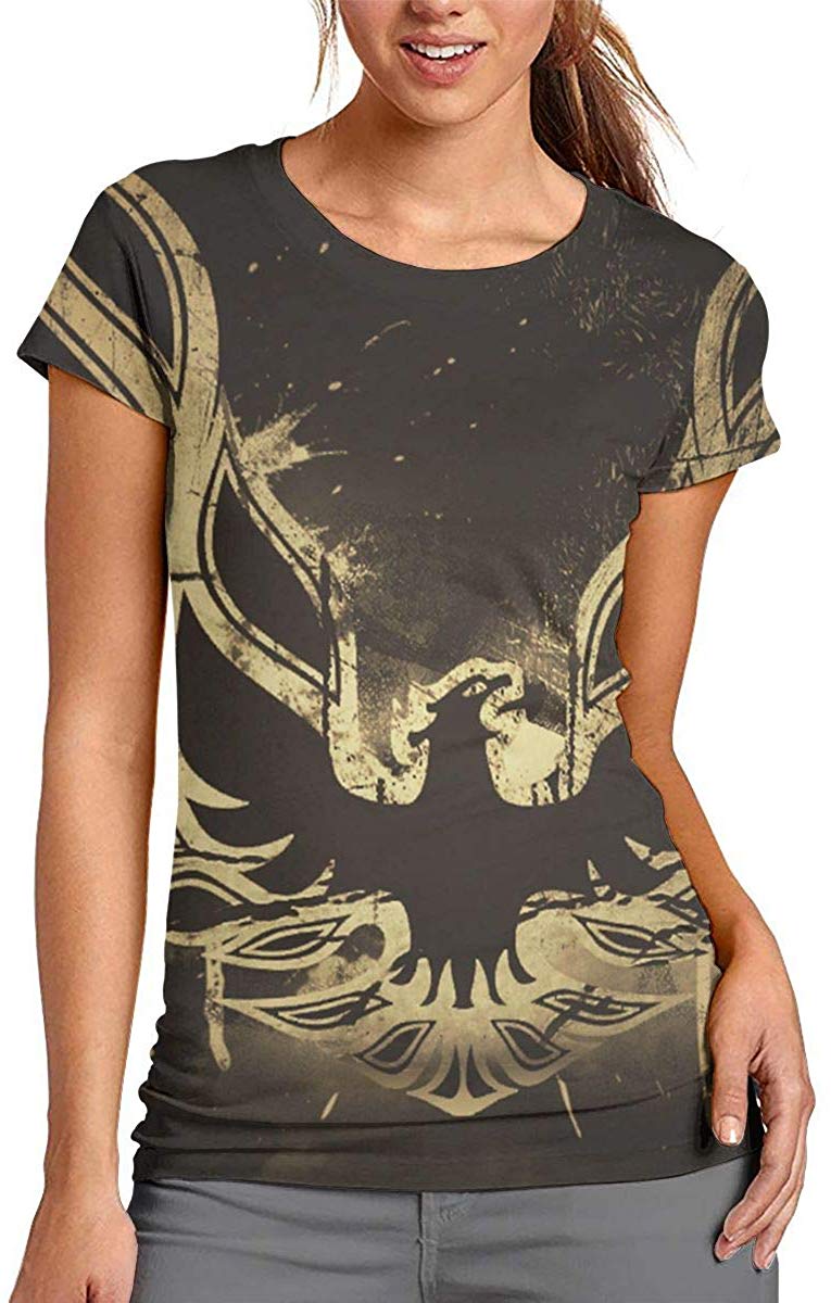 Pontiac Trans Am Firebird Womens Short Sleeve 3D Print Tee Shirts 3D Top T Shirt Black4