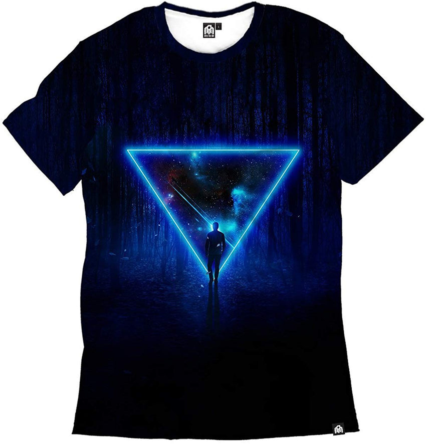 Men's Casual Short Sleeve Vibrant Tee Shirts Celestial Paradox